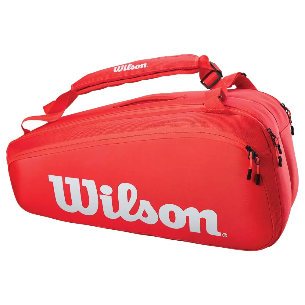 Wilson Super Tour 9 Racket Bag - Red