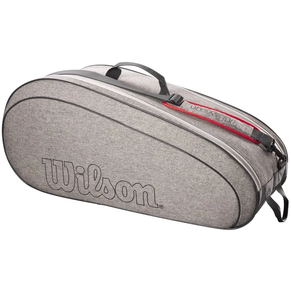 Wilson Team 6 Racquet Tennis Bag - Heather Grey