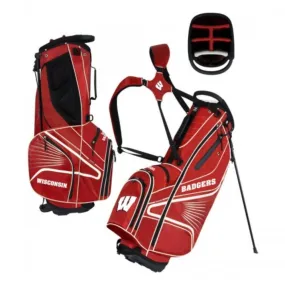 Wisconsin Badgers WinCraft "Grid Iron III" 6-Way Stand Golf Bag