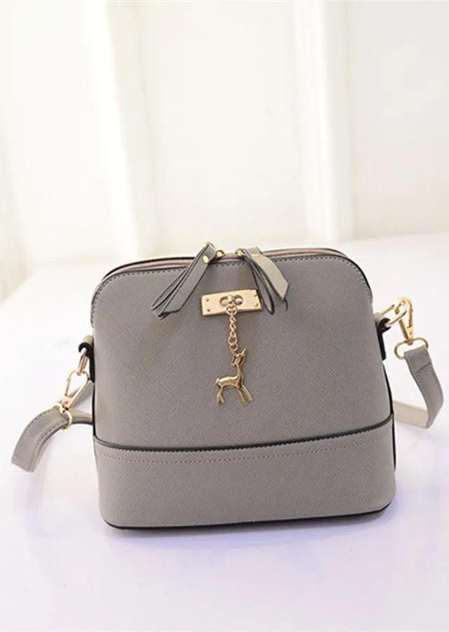 Women's messenger bags fashion vintage small Shell Pu Leather handbag new summer casual bag