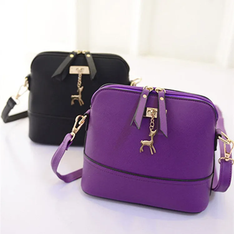 Women's messenger bags fashion vintage small Shell Pu Leather handbag new summer casual bag