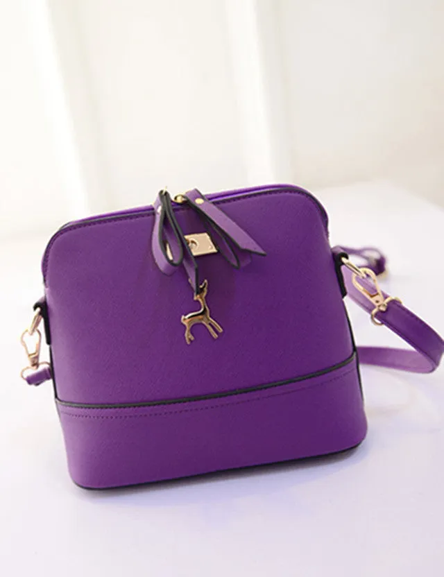 Women's messenger bags fashion vintage small Shell Pu Leather handbag new summer casual bag