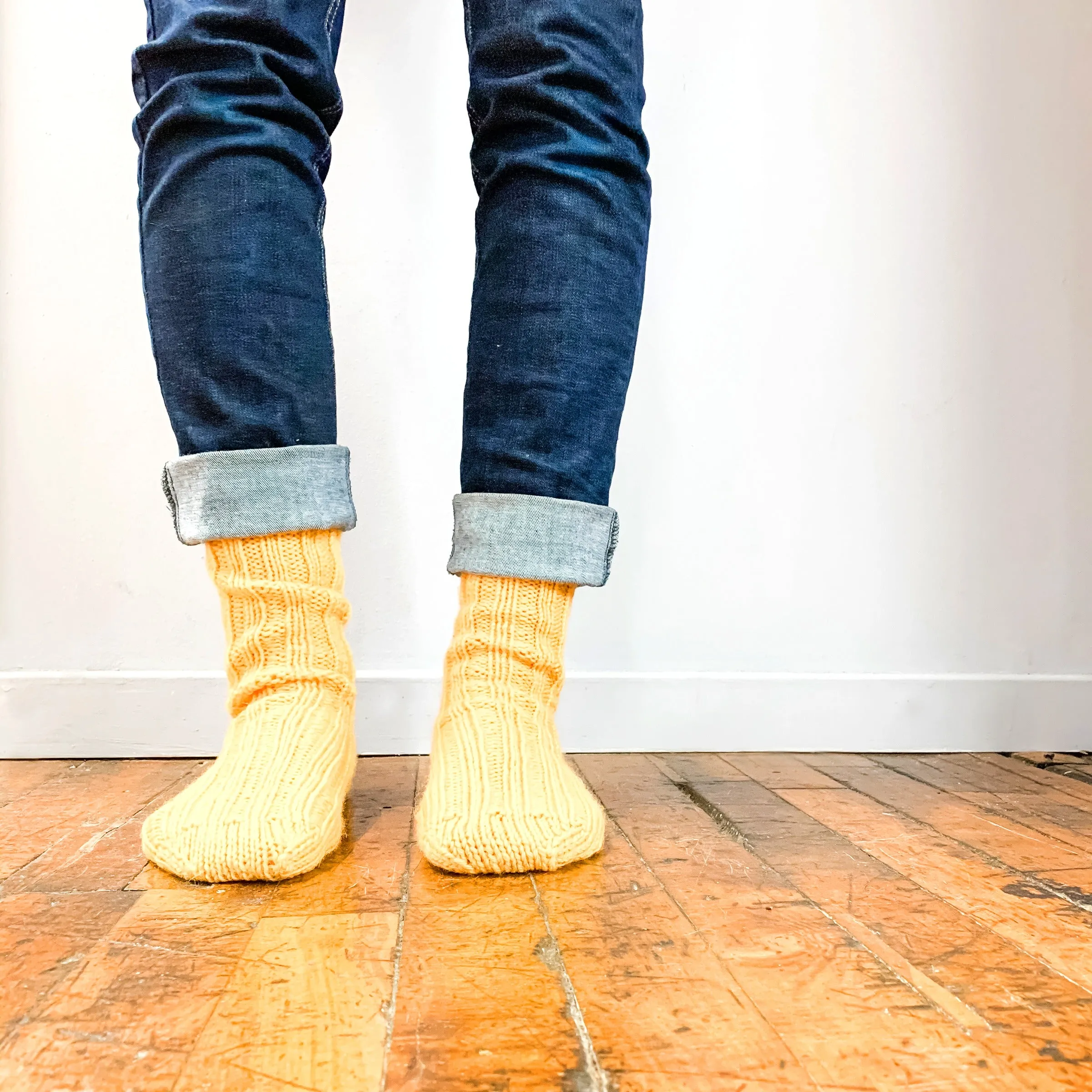 Year of Gifts Kit - September Goldenrod Boot Socks