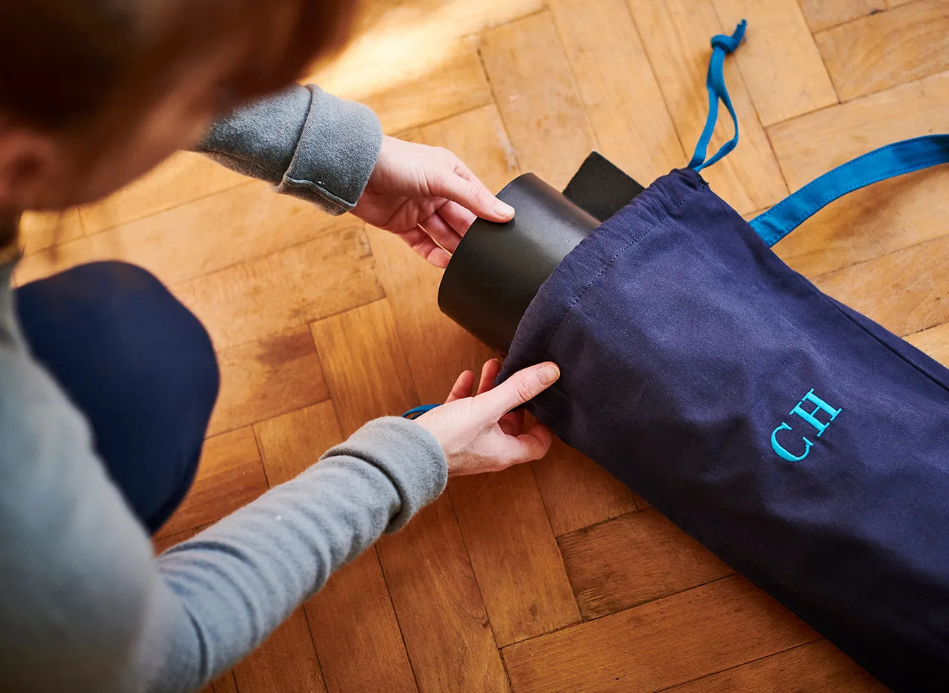 Yoga Bag - Navy / Teal