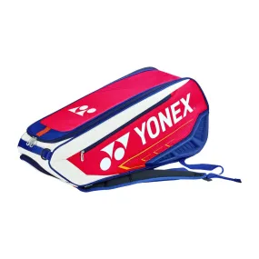 Yonex BAG02326 - 6PCS Expert Racket Bag [White/Navy/Red]