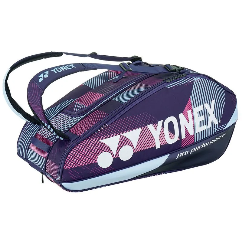 Yonex Pro 9 Pack Racquets Tennis Bag Grape