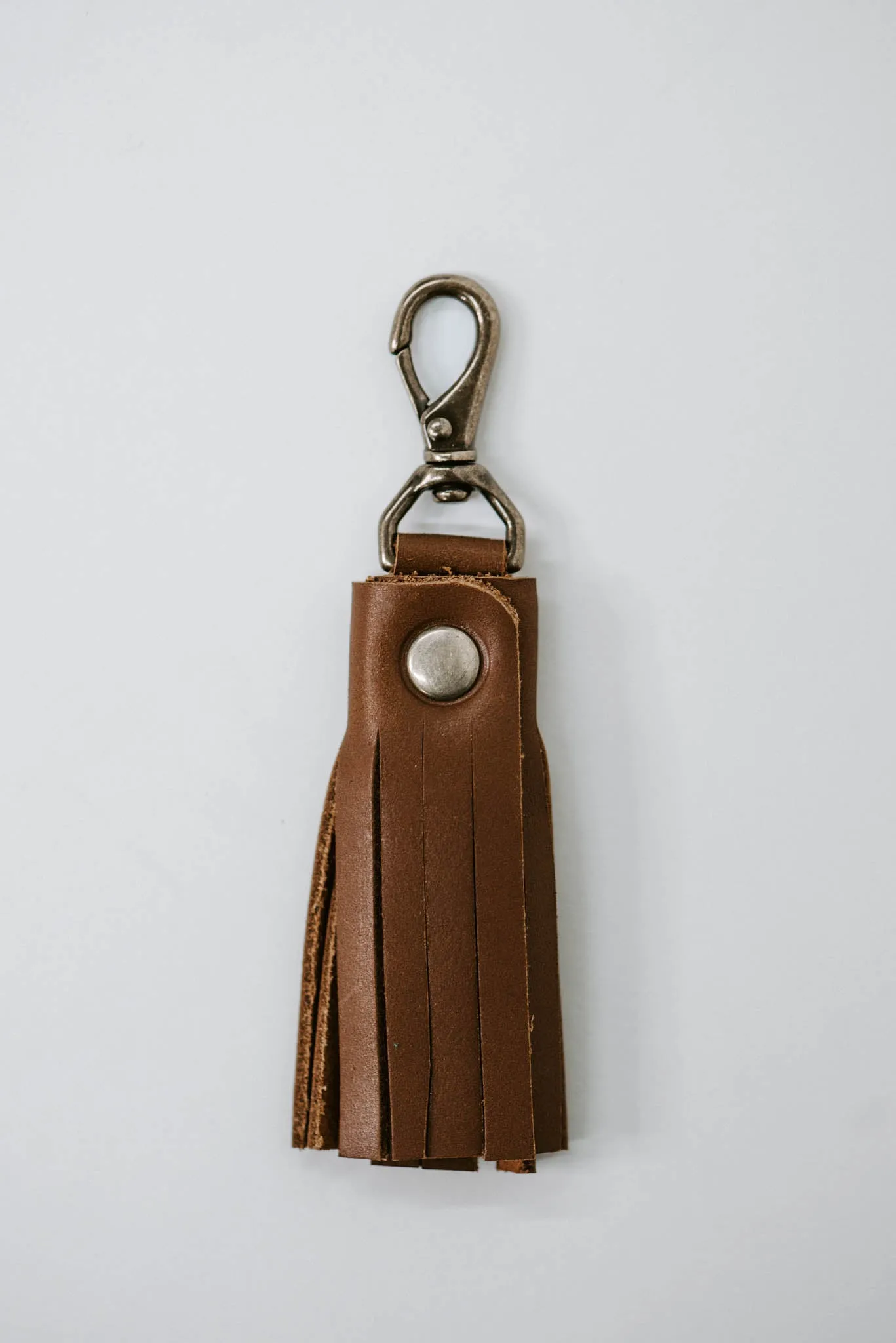 Zelaki Leather Fringe Key Chain Bag Accessory