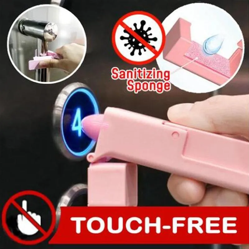 Zero Contact Tool Elevator Press Stick Reusable Popular Alcohol Disinfection Door Open Sticker Door Handle self & family Protection Equipment