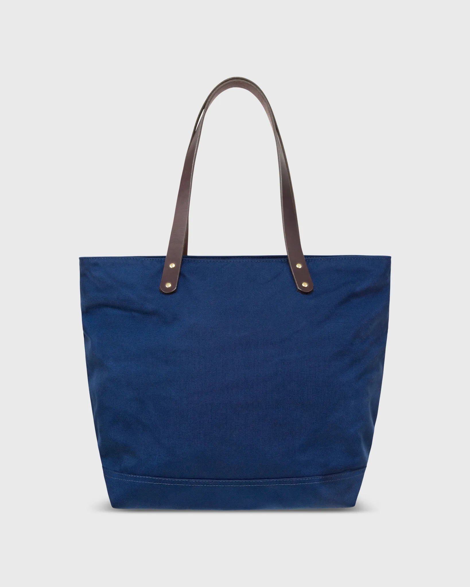 Zip-Top Tote in Navy Nylon